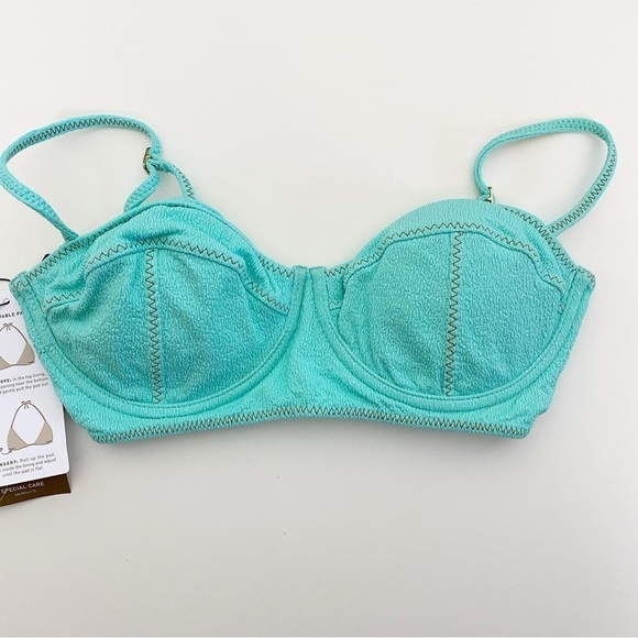 ViX Firenze Corsage Top Blue - Picture 3 of 6